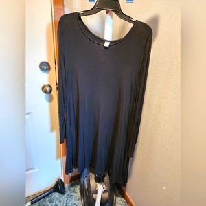Old Navy Black Long Sleeved Dress